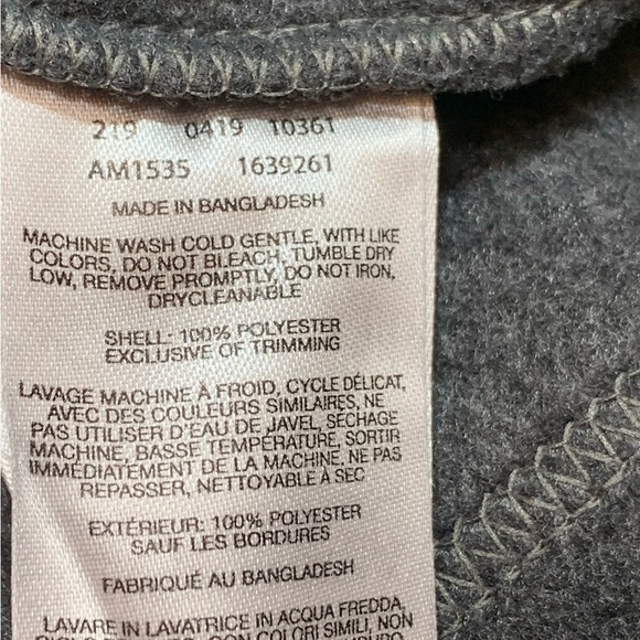 Columbia Mens Full Zip Sleeveless Pockets Fleece Vest Gray L. EUC - Picture 5 of 8